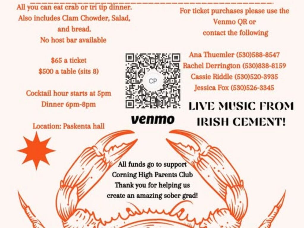 Sober Grad Crab Feast Announcement